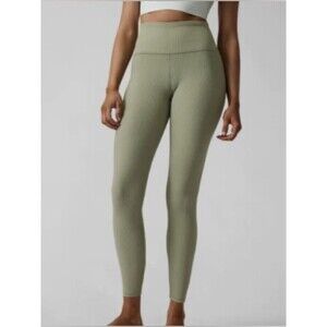 Athleta Elation Rib Tight Size Small Green
